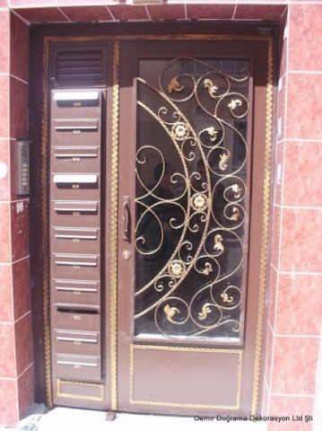 Ferforje lüx Apartman Kapısı 0015